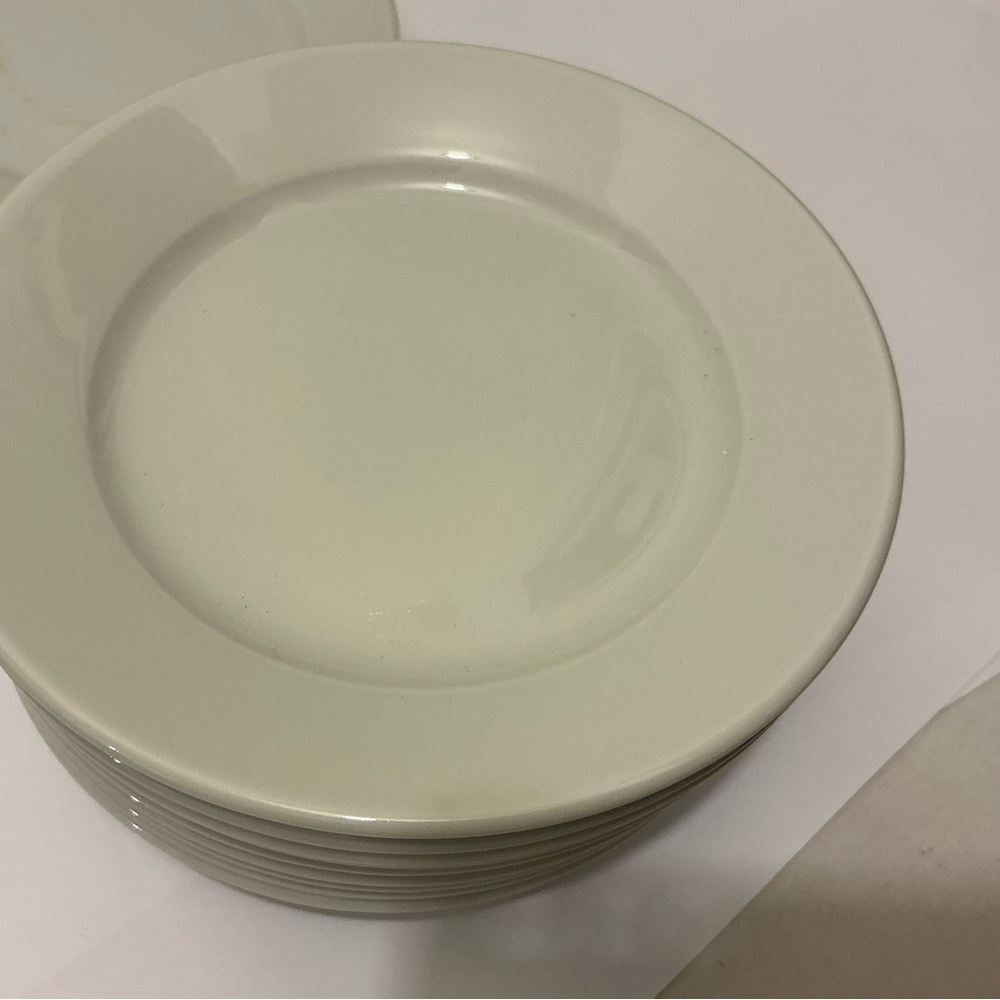 Apilco France white porcelain appetizers 6.5” set of 5  Plates. G26